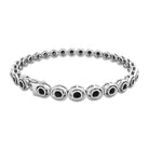 2.61 Carat Black Onyx Tennis Bracelet with Certificate AAA - Rosec Jewels
