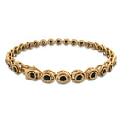 2.61 Carat Black Onyx Tennis Bracelet with Certificate AAA - Rosec Jewels