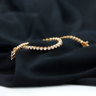 3.50 CT Moissanite Tennis Bracelet in Bezel Setting Moissanite - ( D-VS1 ) - Color and Clarity - Rosec Jewels