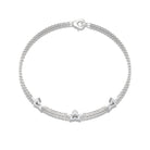 Rosec Jewels-Certified Diamond Star Double Chain Bracelet