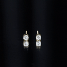 Rosec Jewels-4X4 MM Round Cut Diamond Solitaire Stud Earrings in 4 Prong Setting for Women