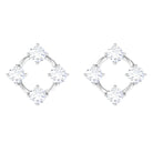 Rosec Jewels-1/2 CT Simple Diamond Gold Stud Earrings