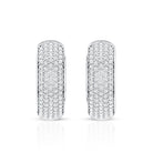 Rosec Jewels-Pave Set Lab Grown Diamond Huggie Hoop Earrings