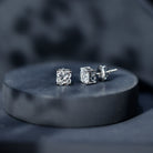 Rosec Jewels-Certified 1.7 Carat Lily Cut Lab Grown Diamond Flower Stud Earrings