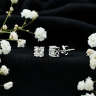 Rosec Jewels-Certified 1.7 Carat Lily Cut Lab Grown Diamond Flower Stud Earrings