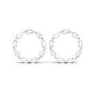 Rosec Jewels-Marquise Cut Diamond Eternity Stud Earrings
