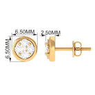 Rosec Jewels-1/2 CT Minimal Diamond Stud Earrings in Prong Setting