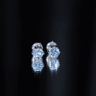 1.5 Carat Round Aquamarine Solitaire Stud Earrings AAA - Rosec Jewels