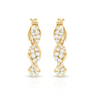 Certified Moissanite Big Hoop Earrings for Her D-VS1 - Rosec Jewels