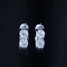 Solitaire 2 CT Lab Grown Diamond Stud Earrings with Screw Back Lab - ( EF-VS ) - Rosec Jewels
