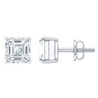 Rosec Jewels-Certified 1.4 Carat Asscher Cut Lab Grown Diamond Stud Earrings