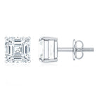 Rosec Jewels-Certified 1.4 Carat Asscher Cut Lab Grown Diamond Stud Earrings