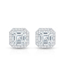 Rosec Jewels-Certified 1.4 Carat Asscher Cut Lab Grown Diamond Studs