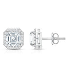 Rosec Jewels-Certified 1.4 Carat Asscher Cut Lab Grown Diamond Studs