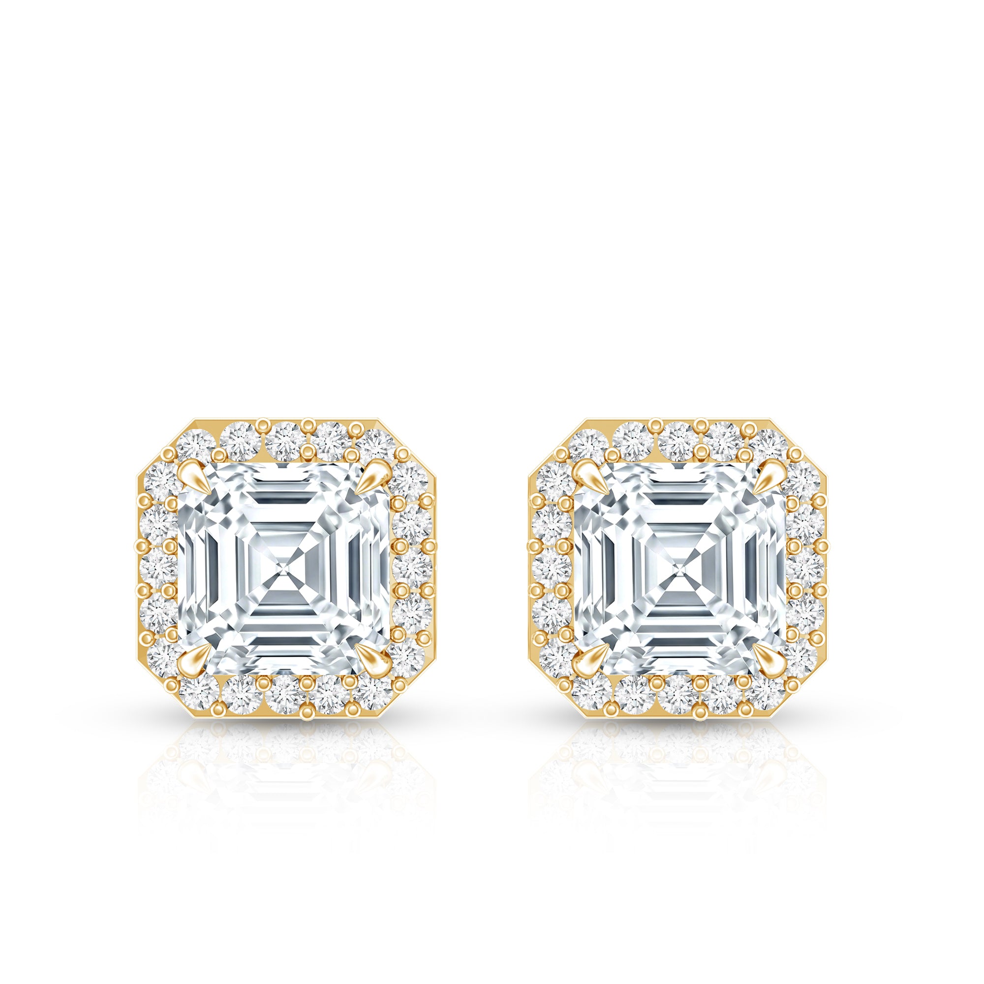 Rosec Jewels-Certified 1.4 Carat Asscher Cut Lab Grown Diamond Studs