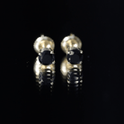 Natural Black Onyx Stud Earrings for Everyday AAA - Rosec Jewels