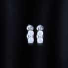 Real Ethiopian Opal Solitaire Stud Earrings AAA - Rosec Jewels