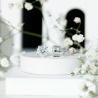 Rosec Jewels-Prong Set Lab Created Diamond Solitaire Stud Earrings