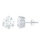 Rosec Jewels-Certified 8mm Round Diamond Studs with Screw Back