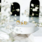 Rosec Jewels-Bezel Set Lab Grown Diamond Solitaire Stud Earrings