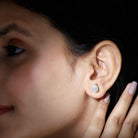 Rosec Jewels-Certified 2 Carat Diamond Teardrop Earrings With Screw Back