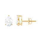 Rosec Jewels-Certified 2 Carat Diamond Teardrop Earrings With Screw Back