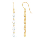 Rosec Jewels-Lab Grown Diamond Long Dangling Earrings