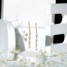 Rosec Jewels-Lab Grown Diamond Long Dangling Earrings