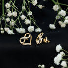 Rosec Jewels-Certified Lab Created Diamond Heart Infinity Stud Earrings