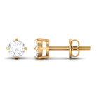 Dainty Diamond Solitaire Stud Earrings Natural - ( HI-SI ) - Rosec Jewels