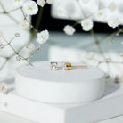 Rosec Jewels-4X4 MM Round Cut Diamond Solitaire Stud Earrings in 4 Prong Setting for Women