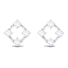 Rosec Jewels-1/2 CT Simple Diamond Gold Stud Earrings