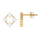 Rosec Jewels-1/2 CT Simple Diamond Gold Stud Earrings