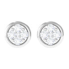 Rosec Jewels-1/2 CT Minimal Diamond Stud Earrings in Prong Setting