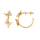 Rosec Jewels-Butterfly Inspired Diamond Half Hoop Earrings