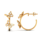 Rosec Jewels-Butterfly Inspired Diamond Half Hoop Earrings