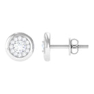 Rosec Jewels-1/2 CT Simple Diamond Round Stud Earrings in Gold
