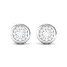 Rosec Jewels-1/2 CT Simple Diamond Round Stud Earrings in Gold