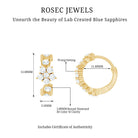 Rosec Jewels-3/4 CT Diamond Floral Hoop Earrings