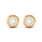 Rosec Jewels-1/2 CT Simple Diamond Round Stud Earrings in Gold