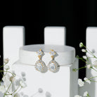 2.50 CT Moissanite Bridal Dangle Earrings in Prong Setting D-VS1 - Rosec Jewels