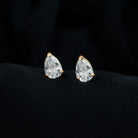 Pear Shape Lab Grown Diamond Solitaire Stud Earrings Lab - ( EF-VS ) - Rosec Jewels