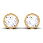 Simple Solitaire Stud Earrings with Lab Grown Diamond Lab Grown Diamond - ( EF-VS ) - Color and Clarity - Rosec Jewels