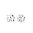 1.50 CT Moissanite Solitaire Stud Earrings D-VS1 - Rosec Jewels