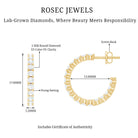 Rosec Jewels-Lab Grown Diamond Hoop Earrings with Screw Back