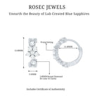 Rosec Jewels-3/4 CT Diamond Floral Hoop Earrings