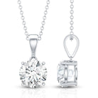 Rosec Jewels-2 Carat IGI Certified Lab Grown Diamond Pendant Necklace