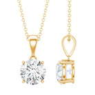 Rosec Jewels-3 Carat Solitaire Lab Grown Diamond Pendant with IGI Certificate