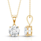 Rosec Jewels-3 Carat Solitaire Lab Grown Diamond Pendant with IGI Certificate