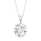 Rosec Jewels-4 Carat IGI Certified Lab Grown Diamond Pendant Necklace
